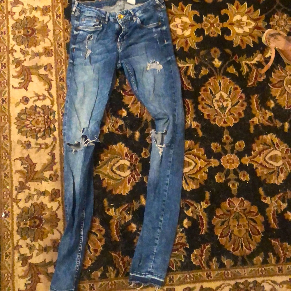 Skinny ripped jeans H&M denim